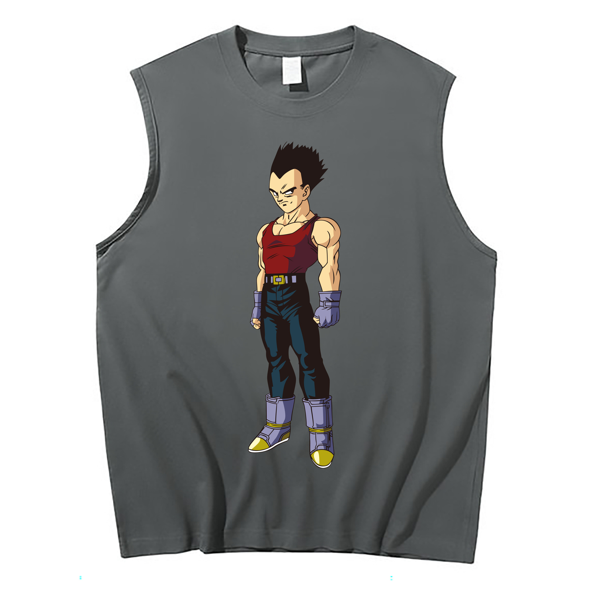 （画像用） ドラゴンボール ベジータ四世（Bejīta Yonsei）DRAGON BALL Vegeta IV コットン100％タンクトップ（フロントプリント）